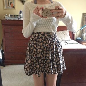 Floral skater skirt